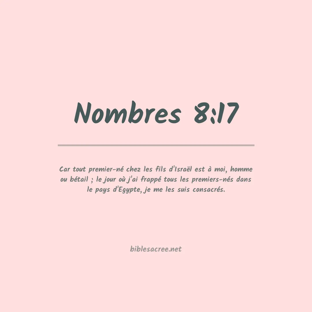 Nombres - 8:17
