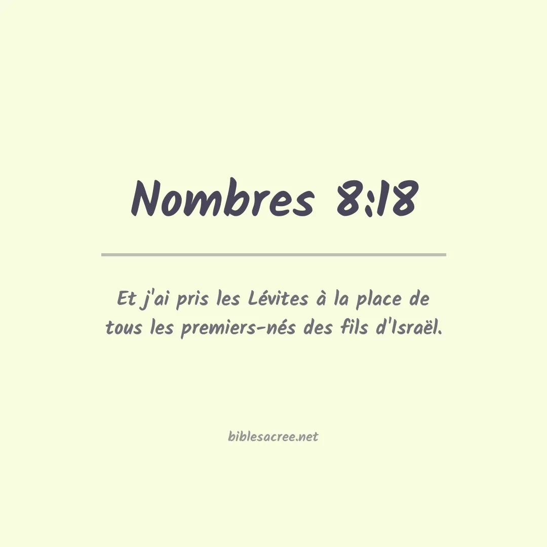 Nombres - 8:18