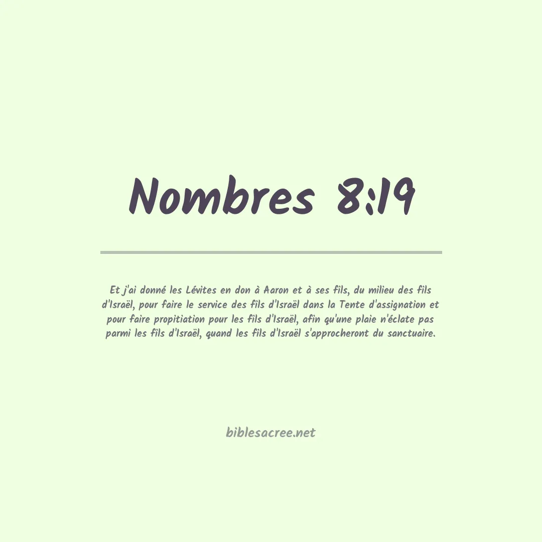 Nombres - 8:19