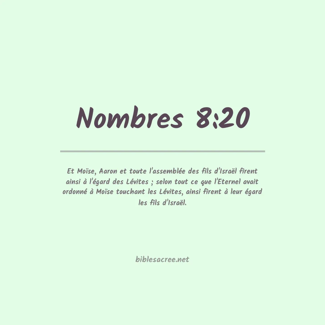 Nombres - 8:20