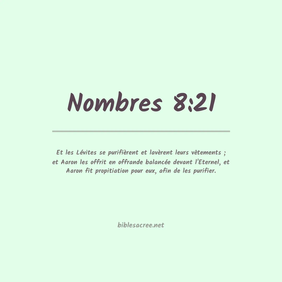 Nombres - 8:21