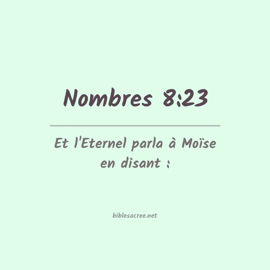 Nombres - 8:23