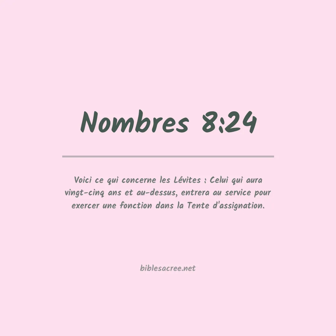 Nombres - 8:24