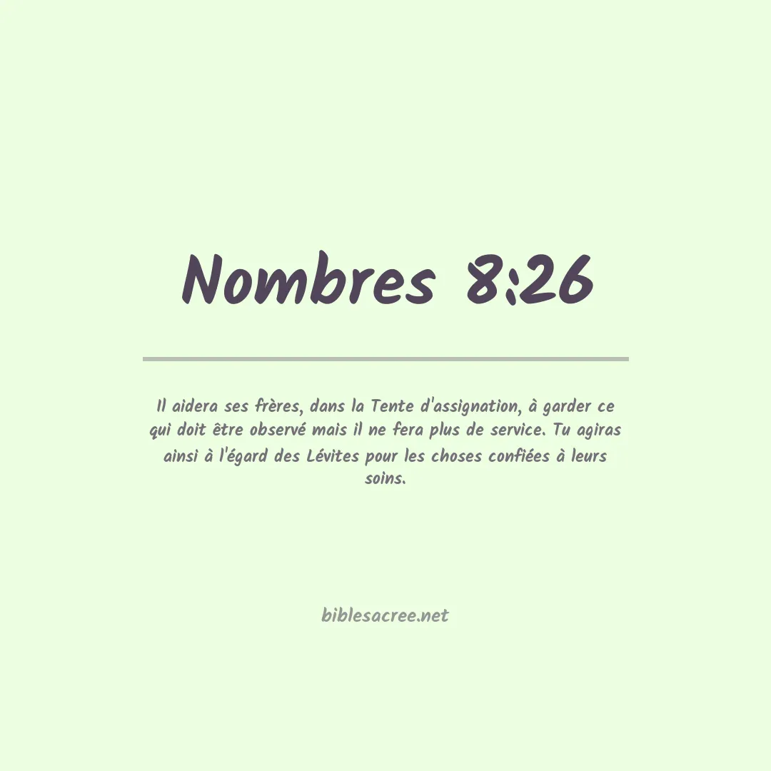 Nombres - 8:26
