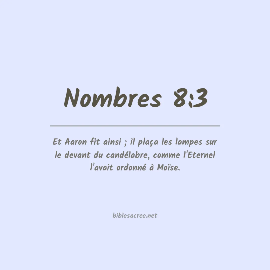 Nombres - 8:3