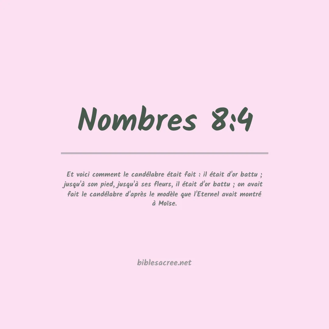 Nombres - 8:4