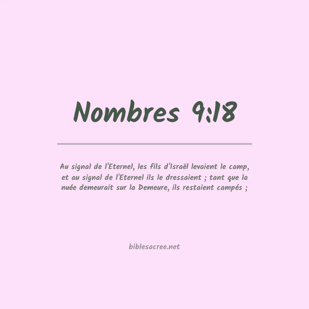 Nombres - 9:18