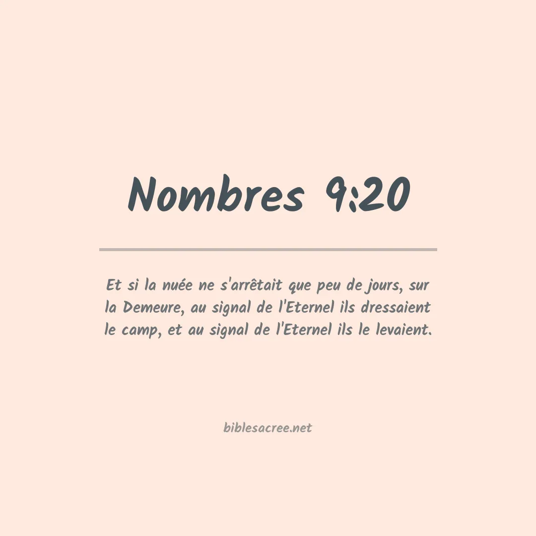 Nombres - 9:20
