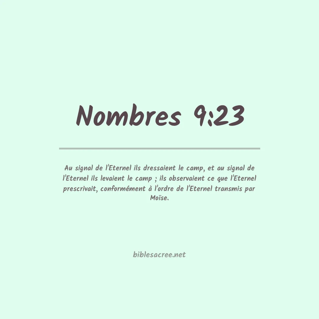 Nombres - 9:23