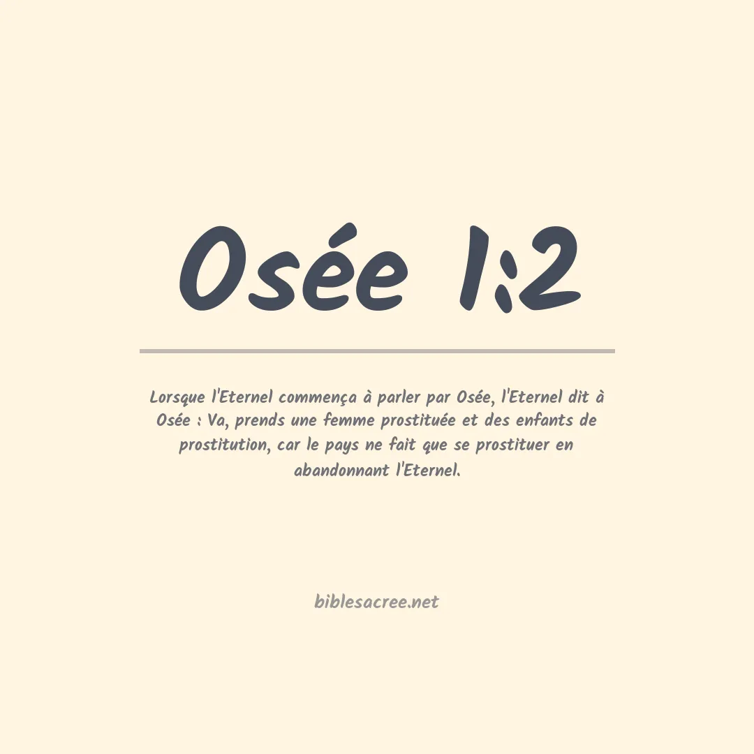 Osée - 1:2