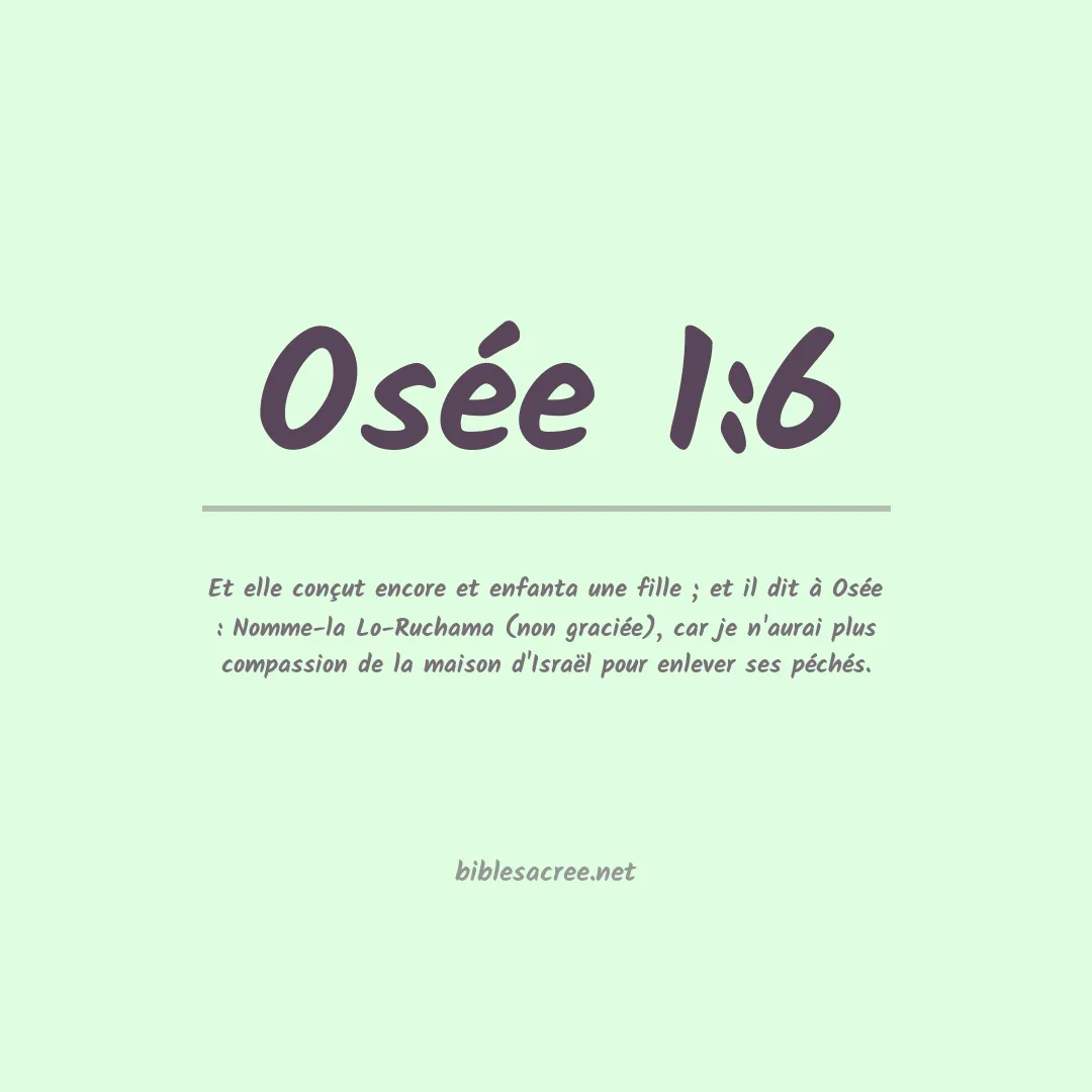 Osée - 1:6