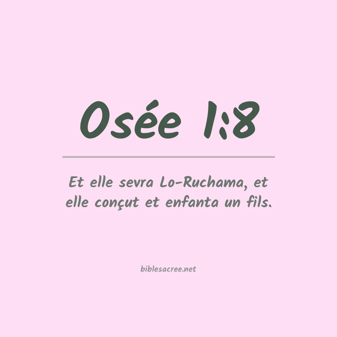 Osée - 1:8