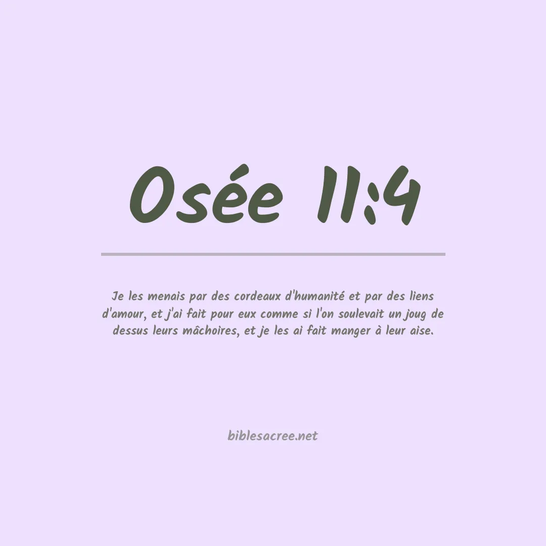 Osée - 11:4