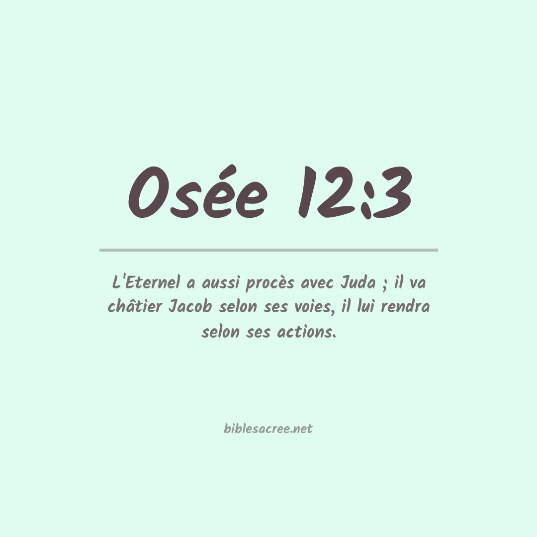Osée - 12:3