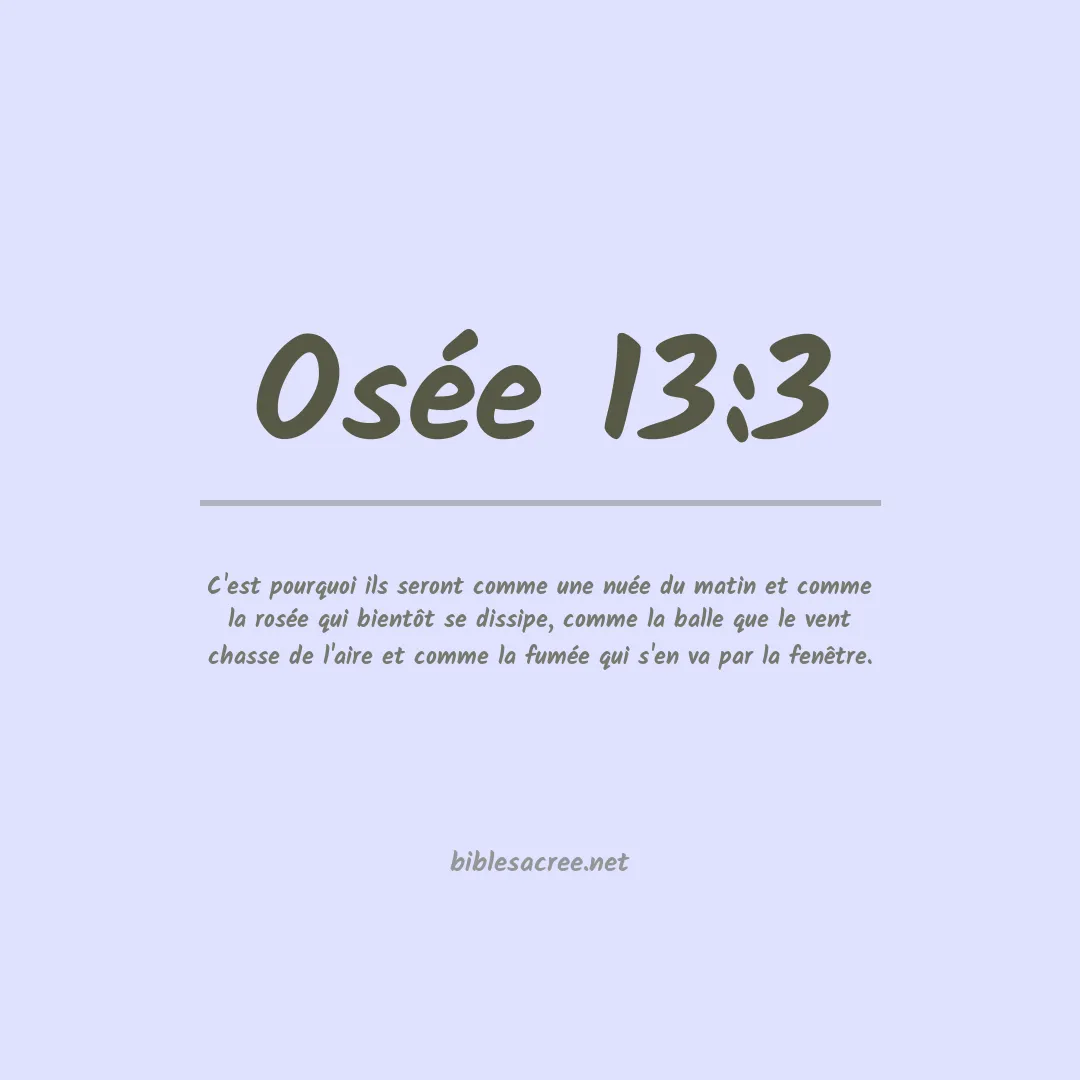 Osée - 13:3