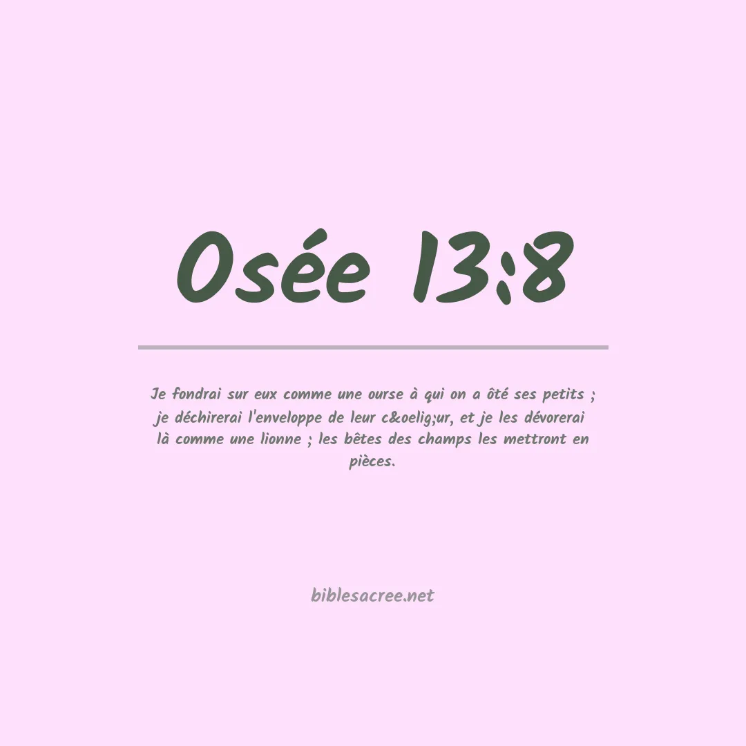 Osée - 13:8