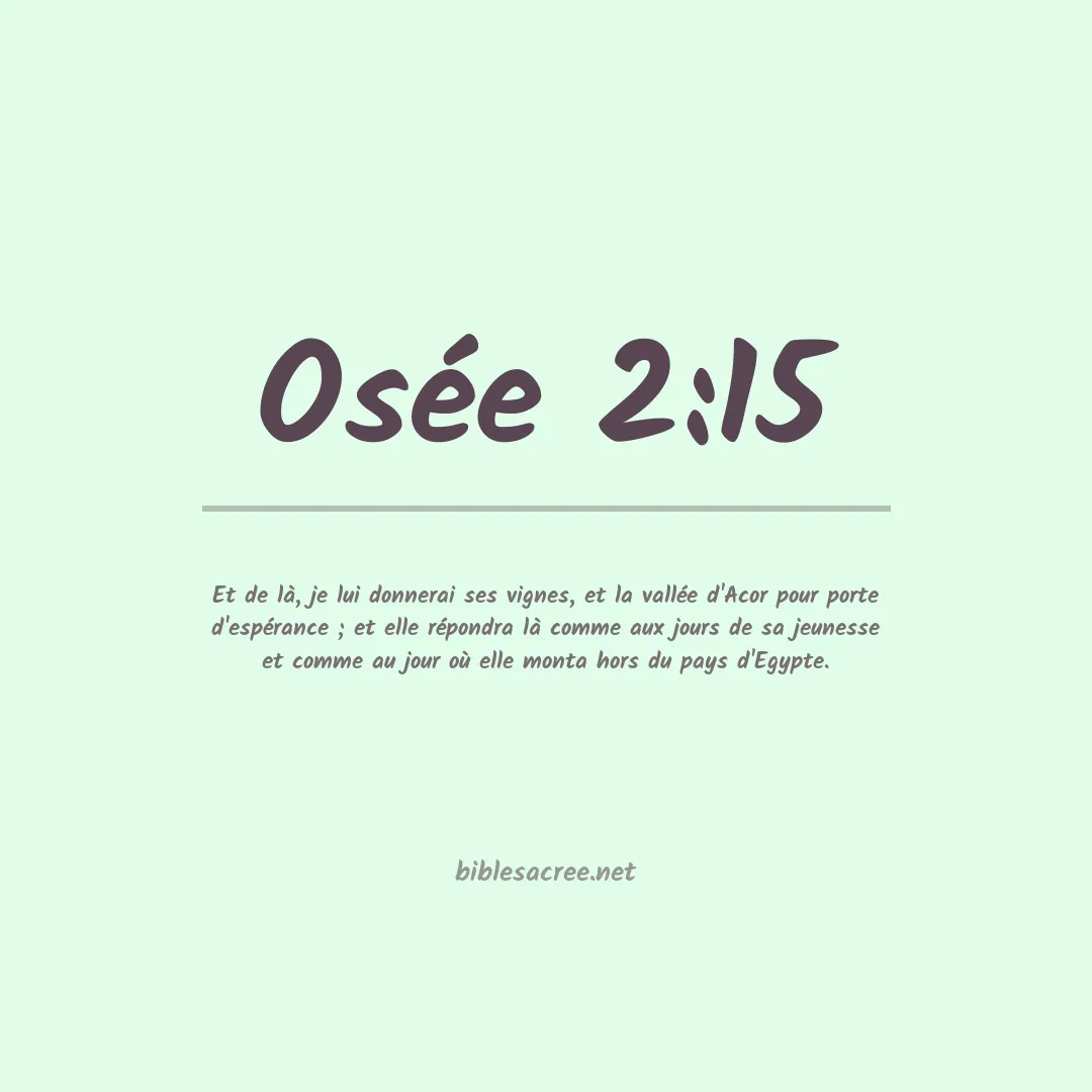 Osée - 2:15