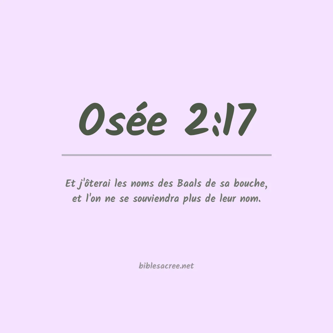 Osée - 2:17