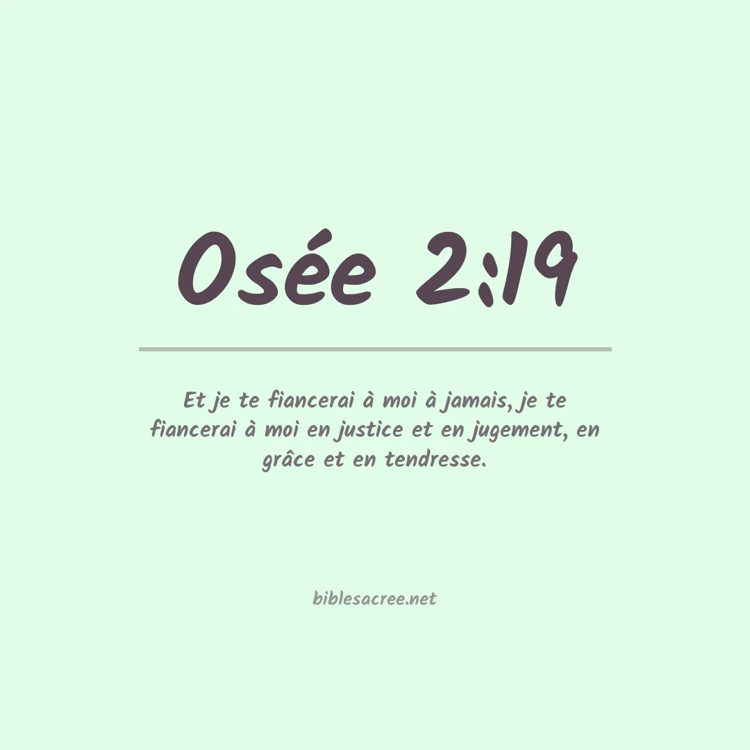Osée - 2:19