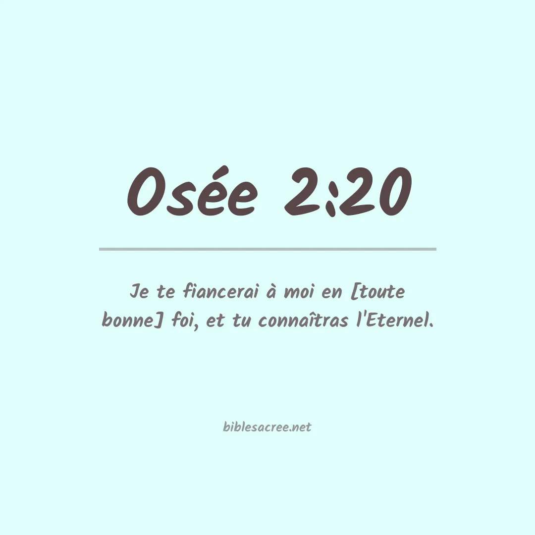 Osée - 2:20