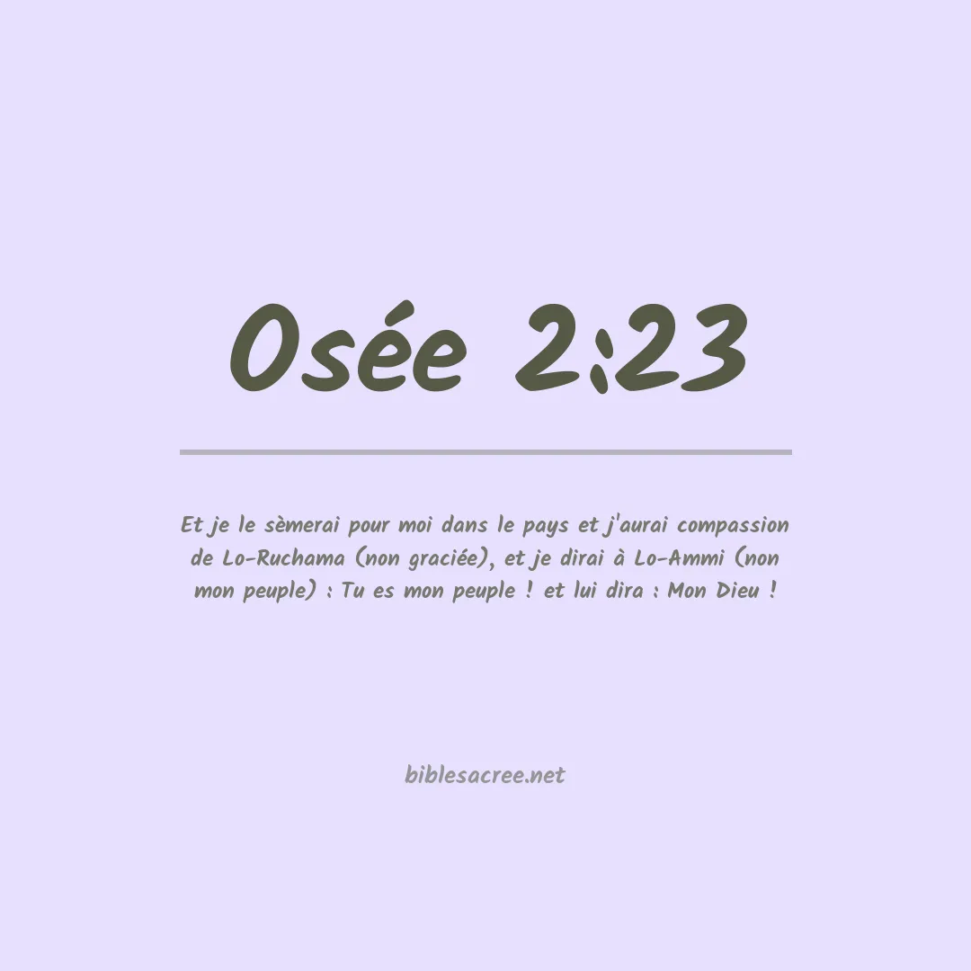 Osée - 2:23