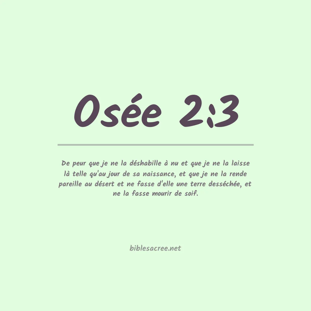 Osée - 2:3