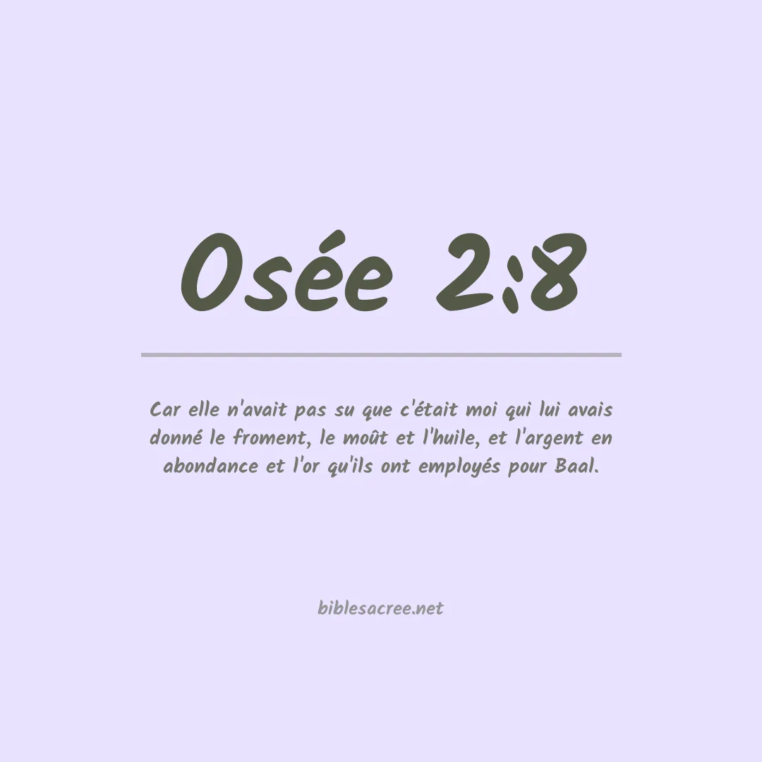 Osée - 2:8