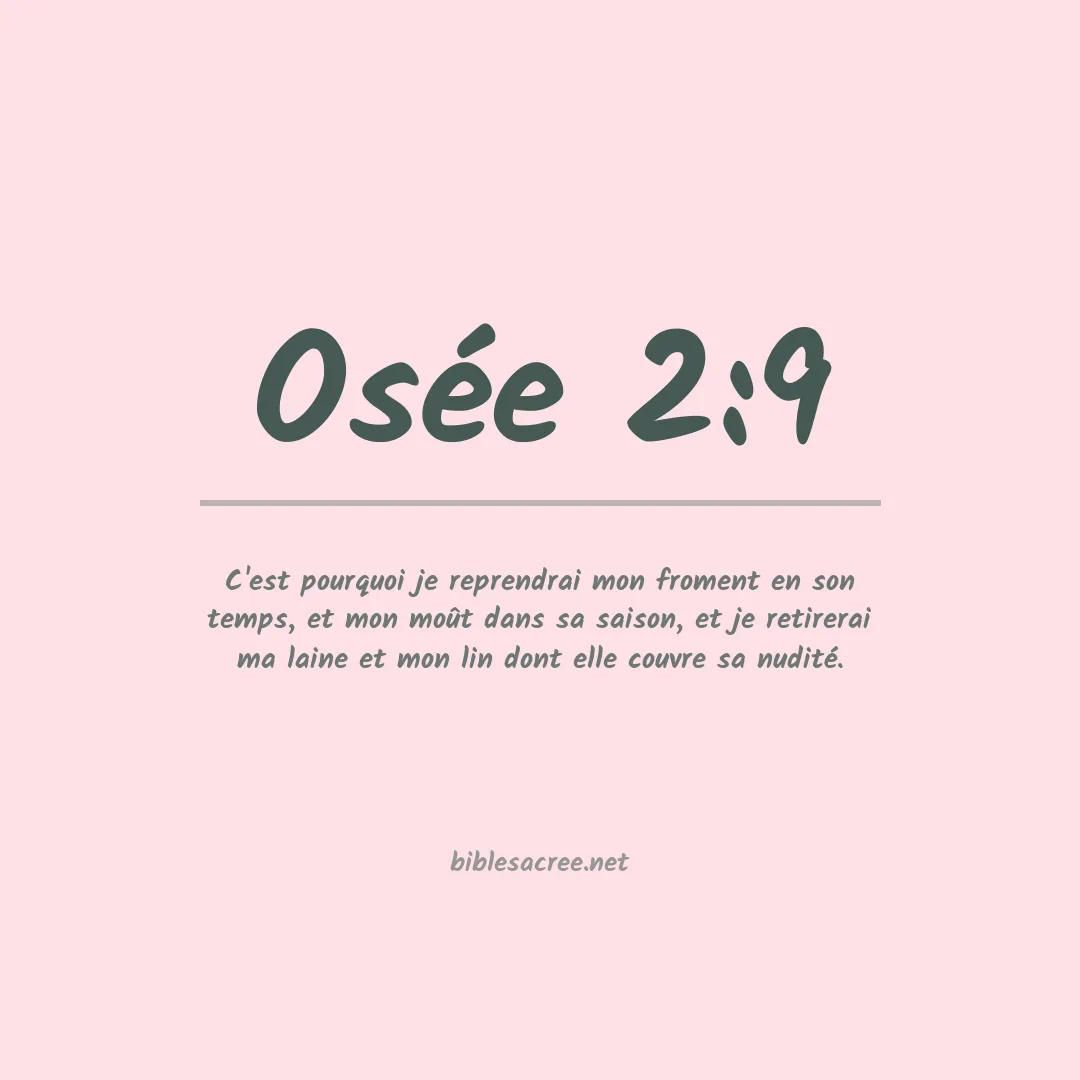 Osée - 2:9