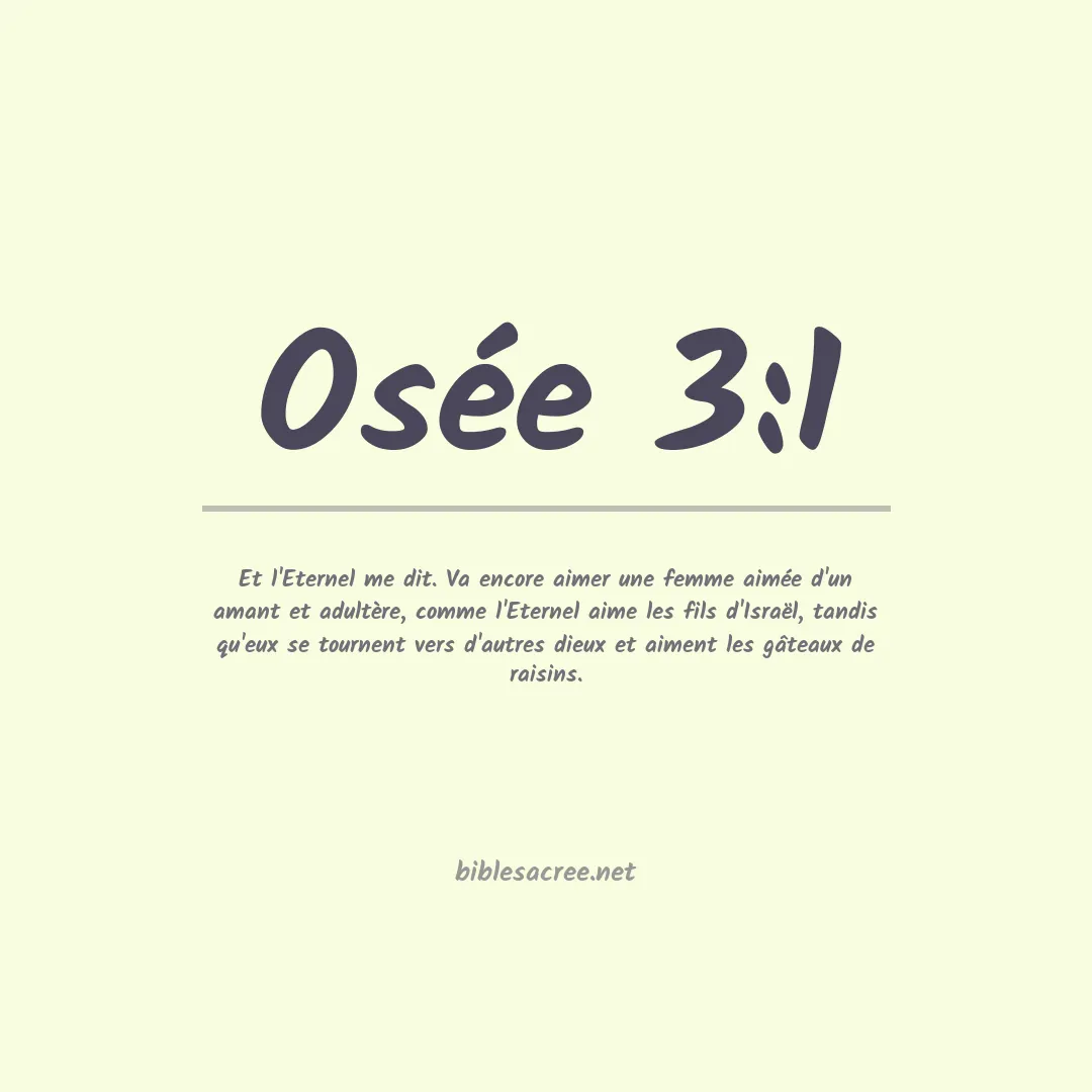 Osée - 3:1