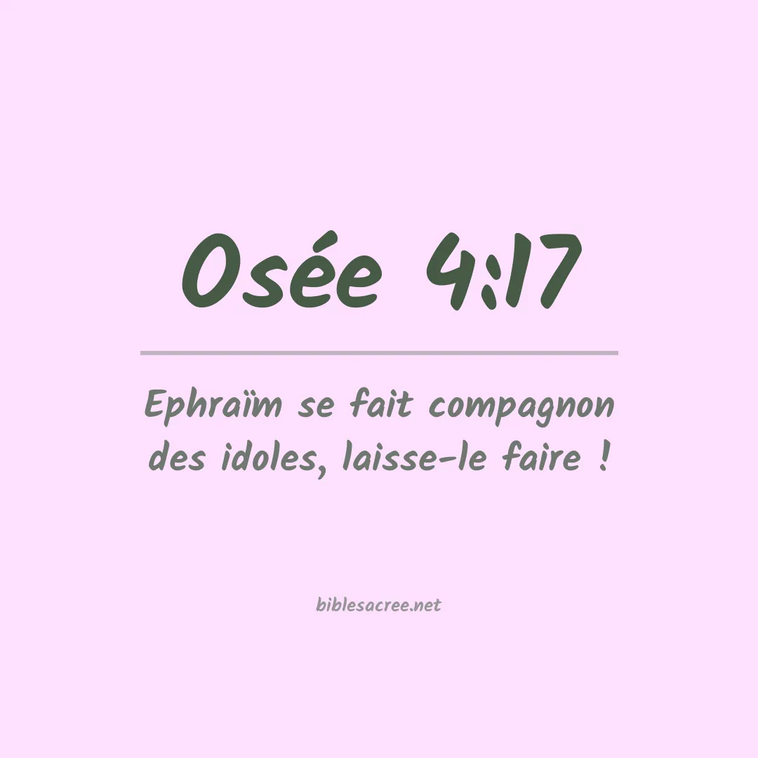 Osée - 4:17