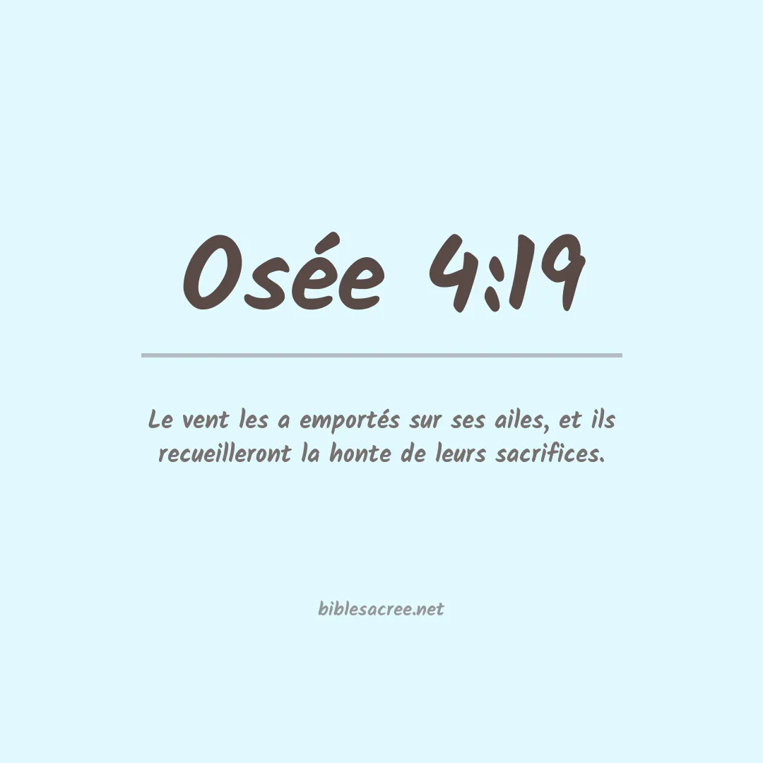 Osée - 4:19