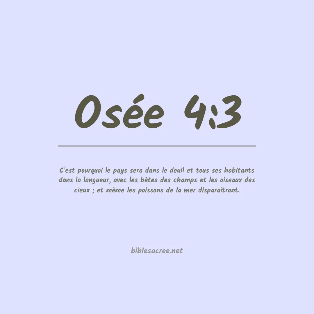 Osée - 4:3