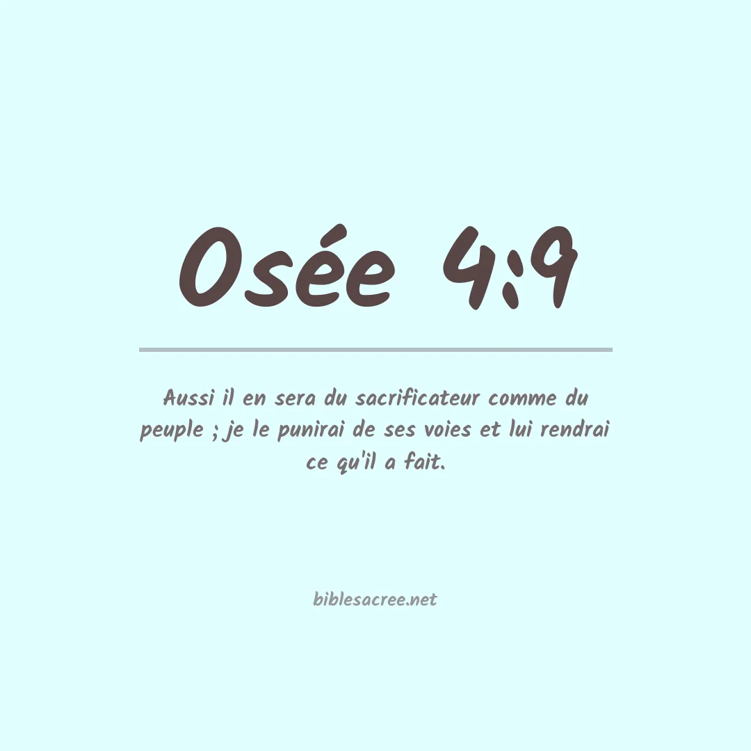 Osée - 4:9