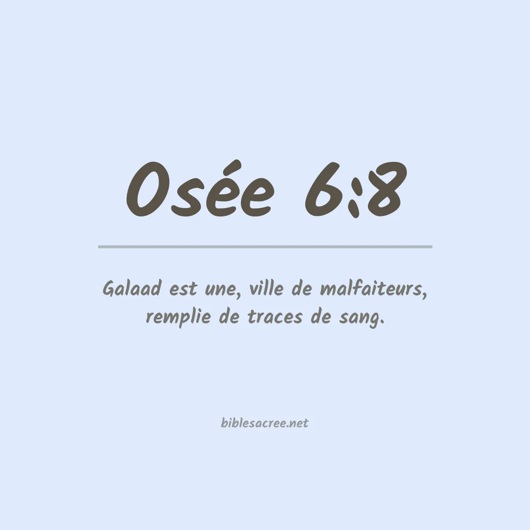 Osée - 6:8