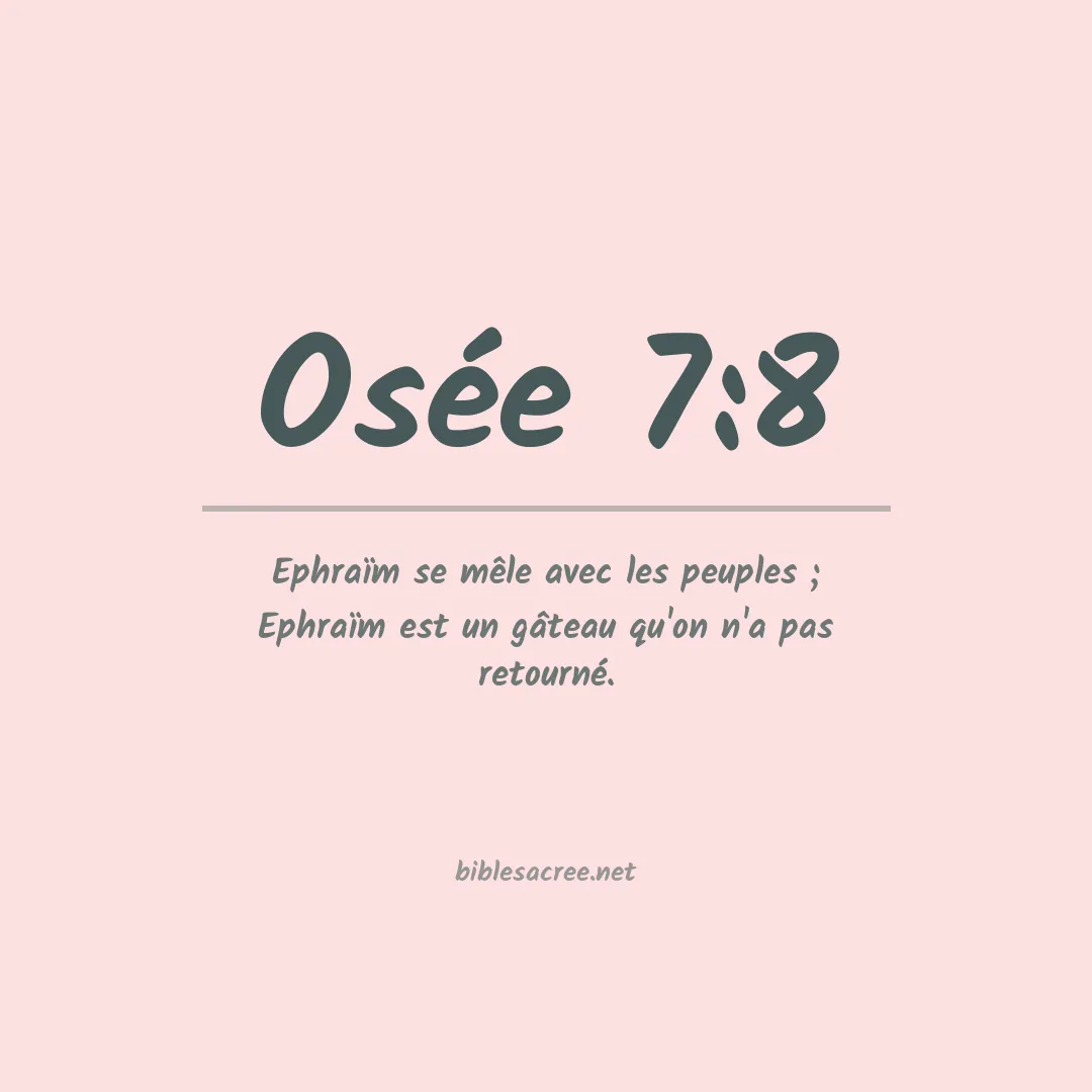 Osée - 7:8