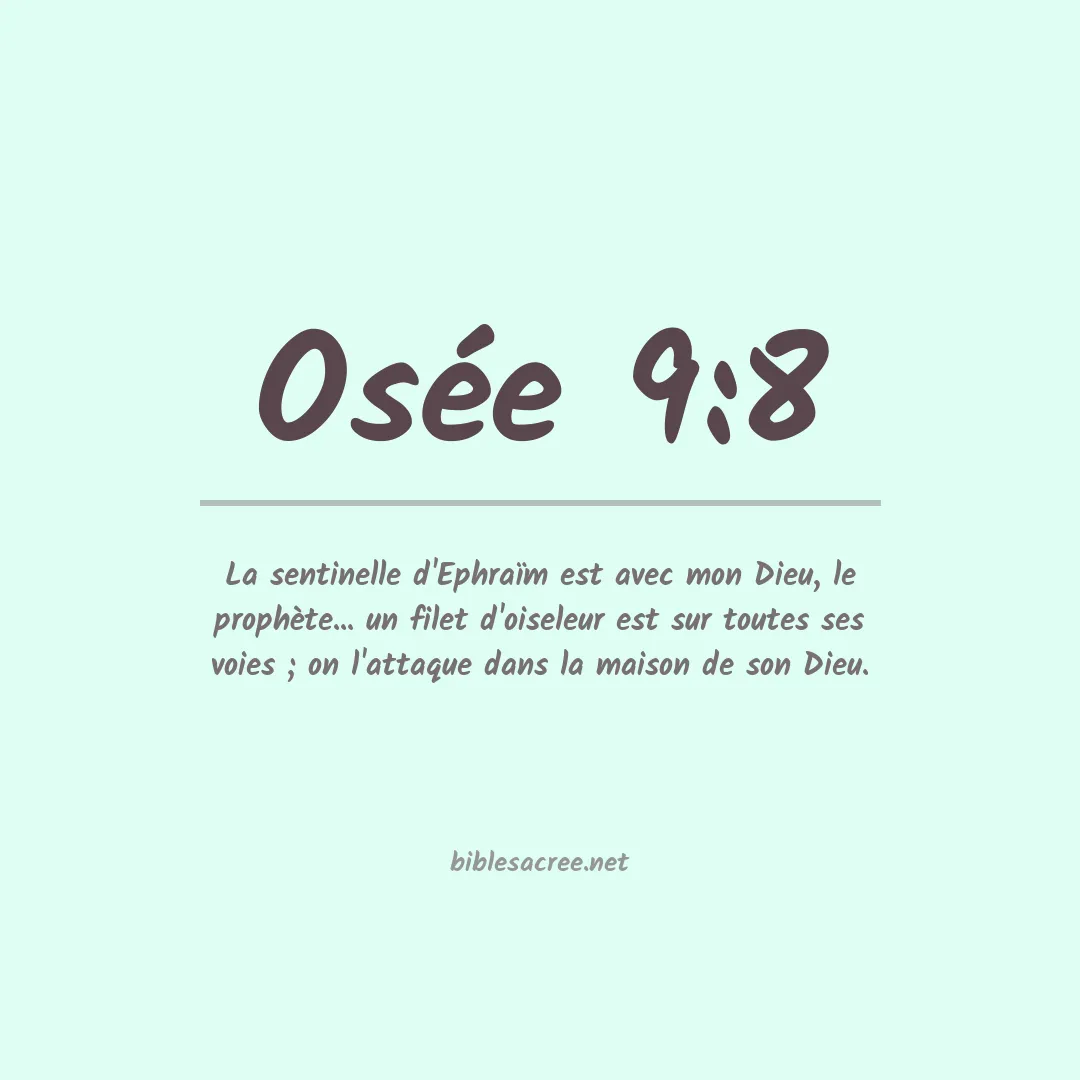 Osée - 9:8