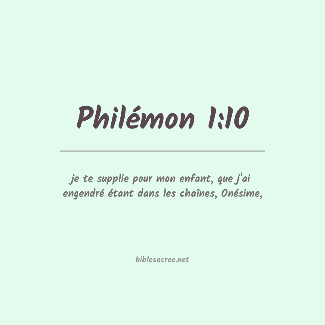 Philémon - 1:10