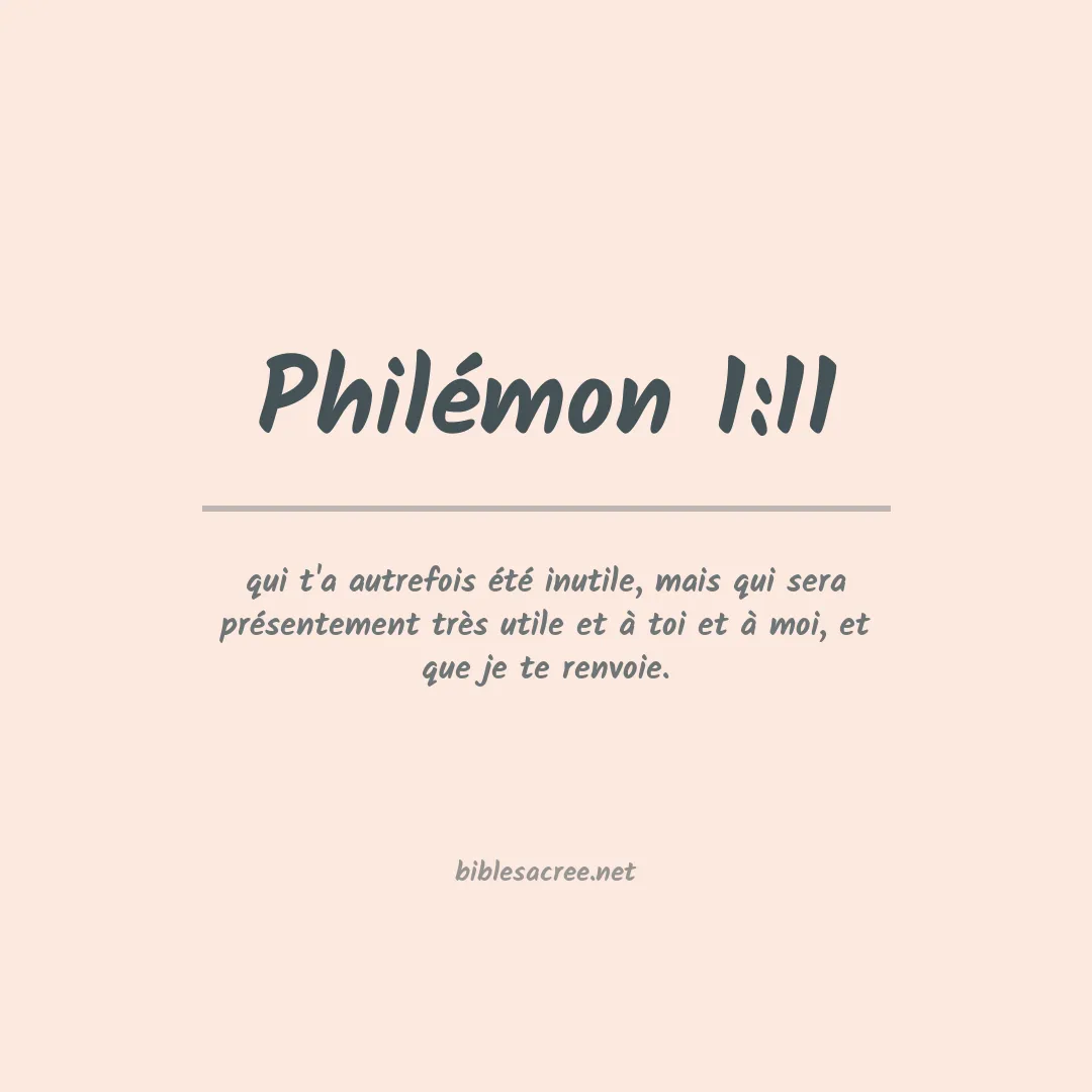 Philémon - 1:11