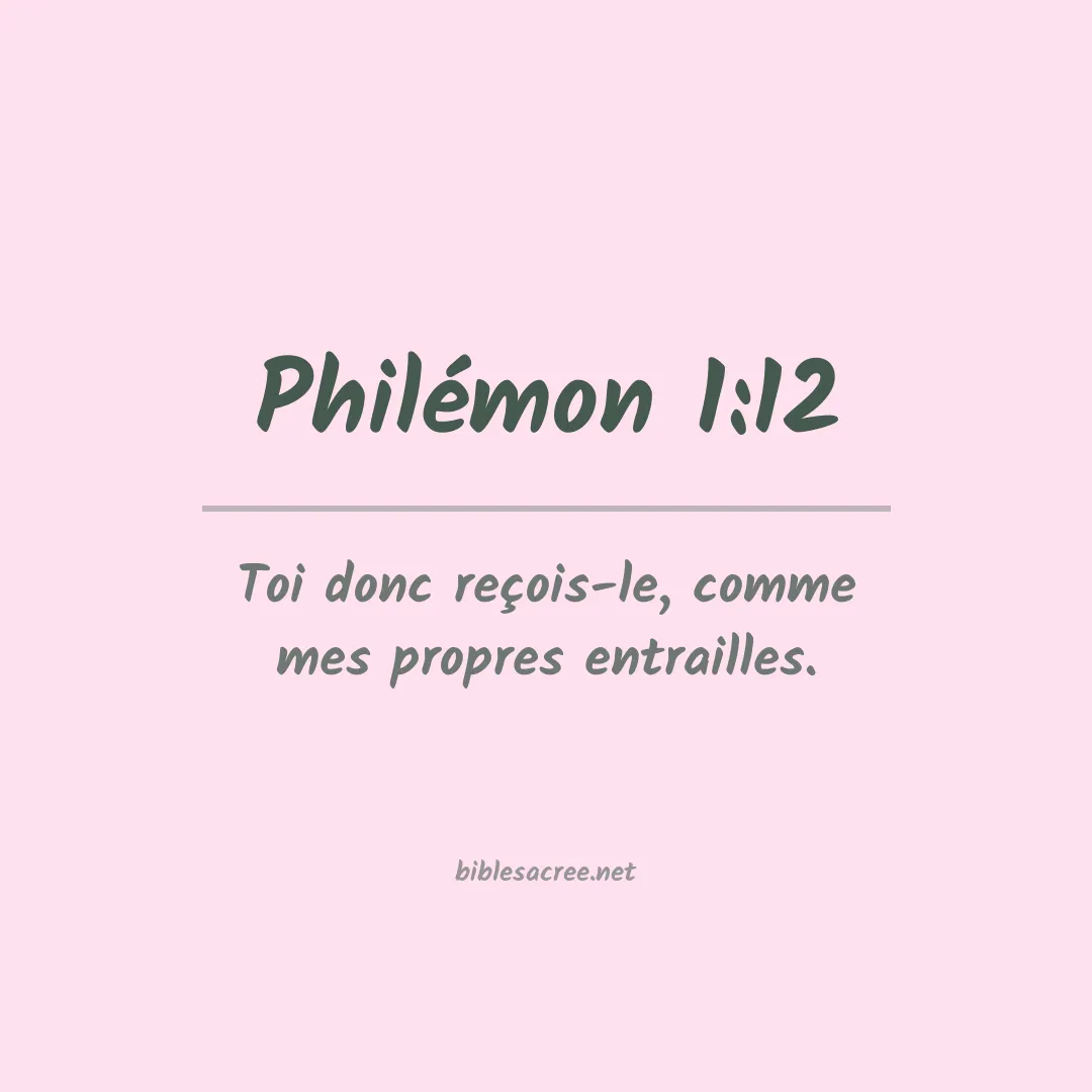 Philémon - 1:12