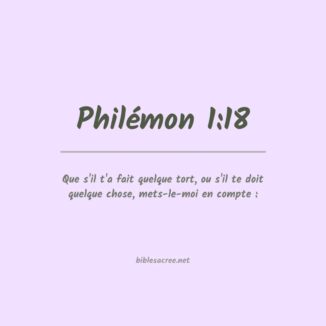 Philémon - 1:18