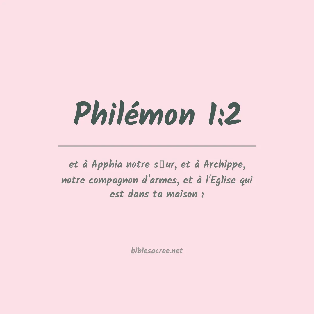 Philémon - 1:2