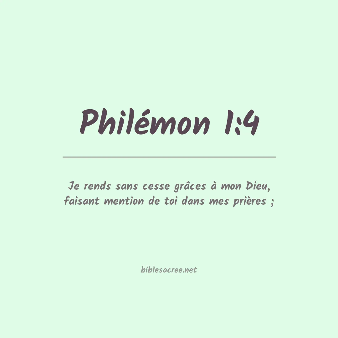 Philémon - 1:4