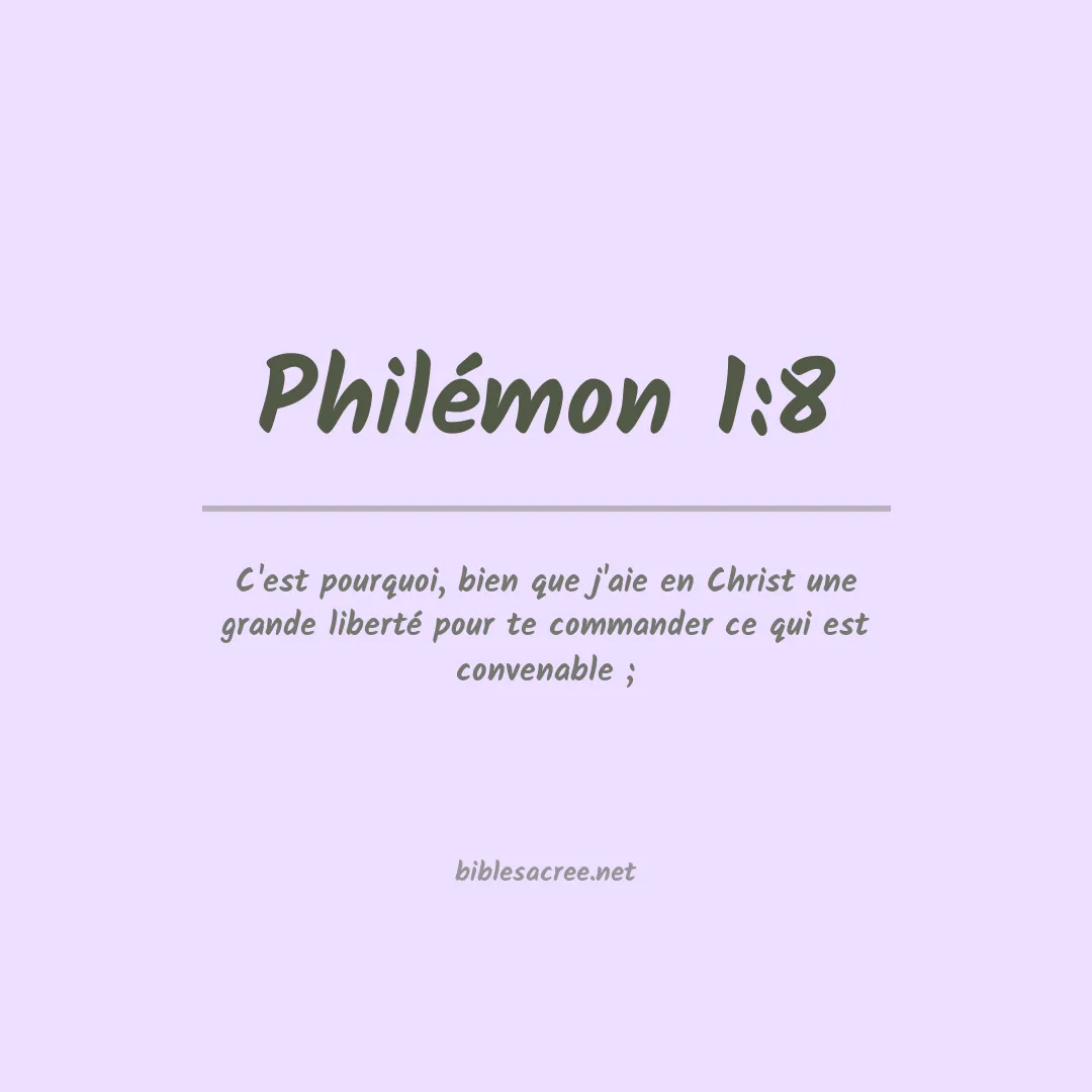 Philémon - 1:8