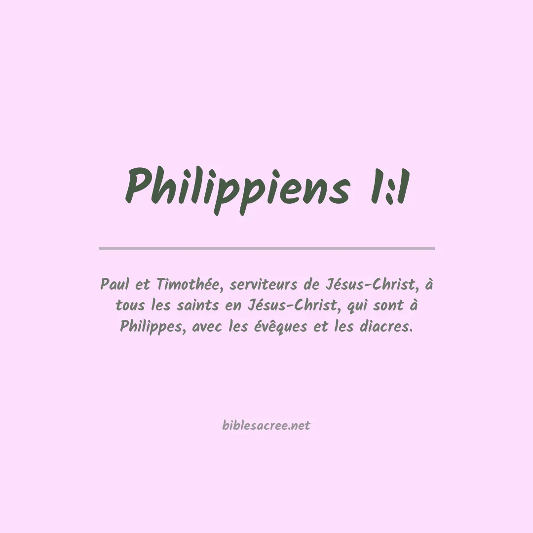 Philippiens - 1:1