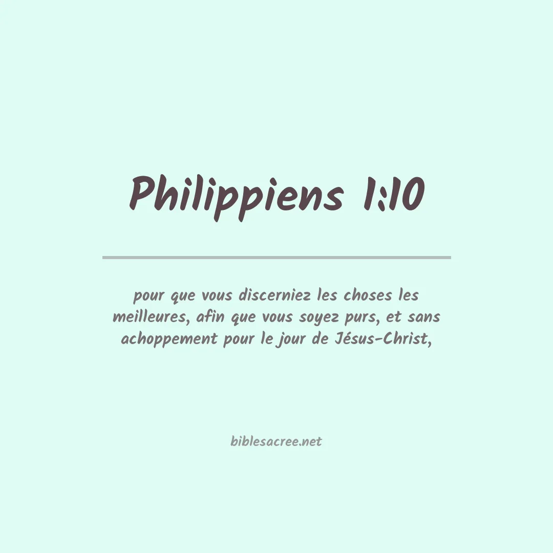 Philippiens - 1:10