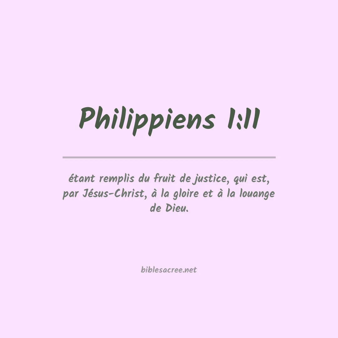 Philippiens - 1:11