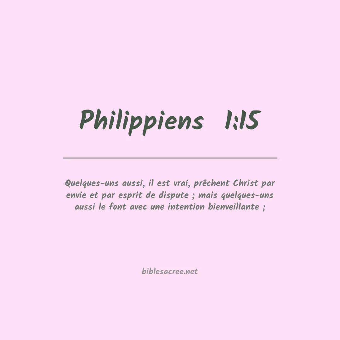 Philippiens  - 1:15