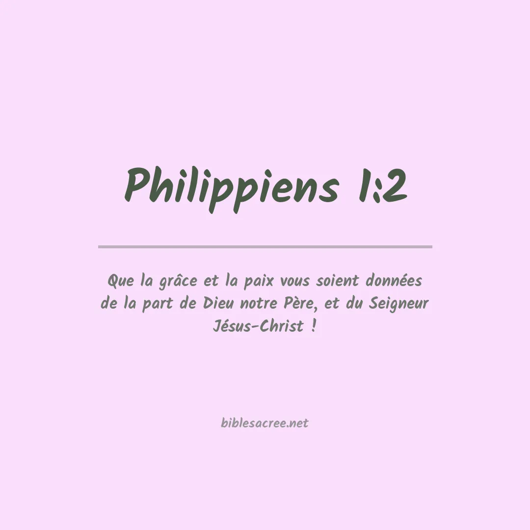 Philippiens - 1:2