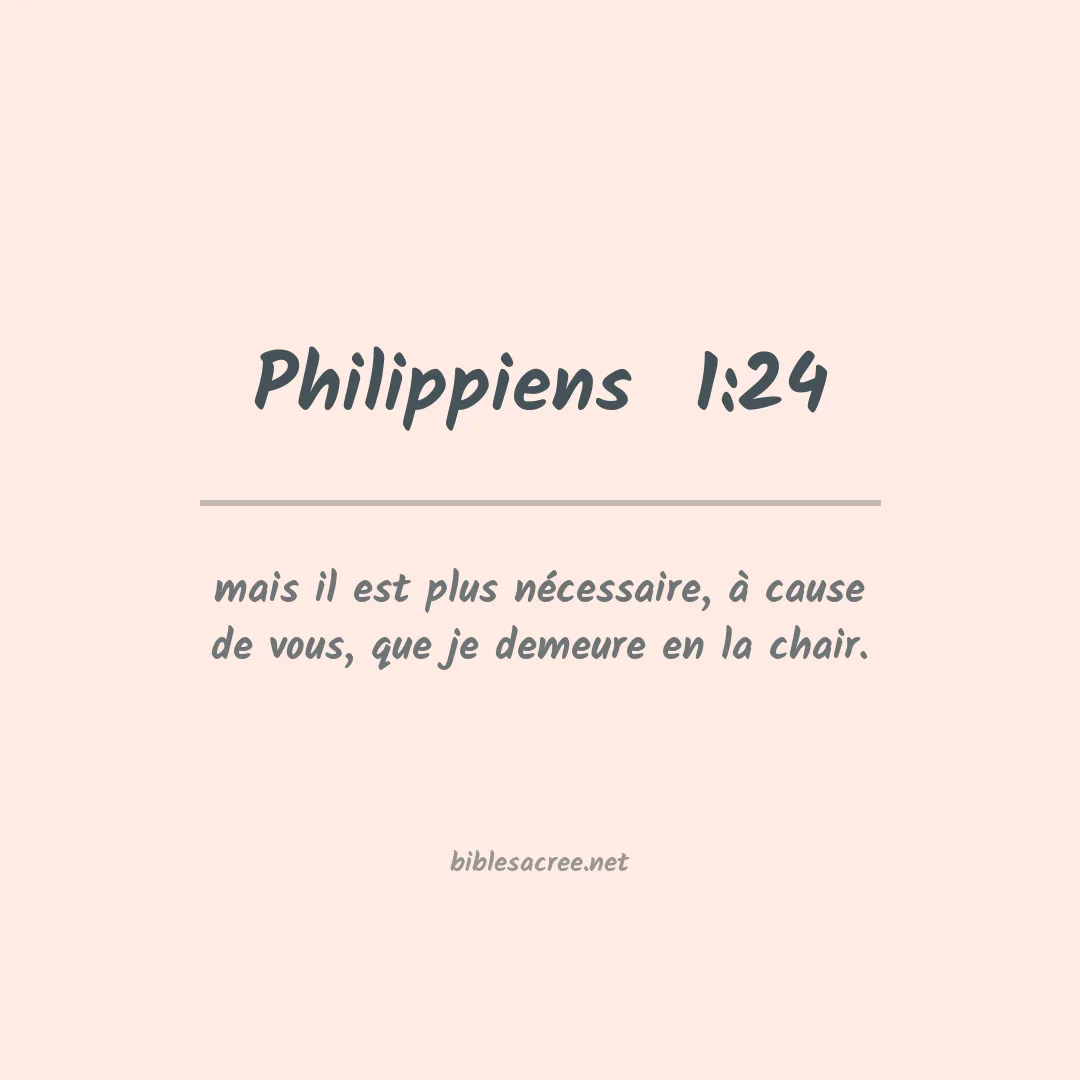 Philippiens  - 1:24