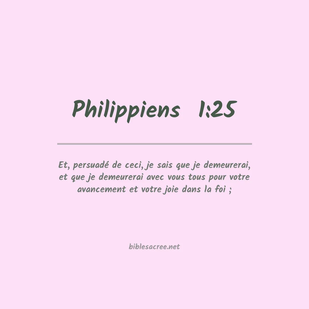 Philippiens  - 1:25
